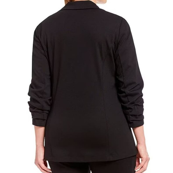 Vince Camuto Ruch Sleeve One-Button Jacket MEDIUM career work Rich Black NWT - Picture 2 of 6